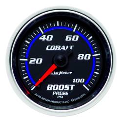 AutoMeter - AutoMeter 6106 Cobalt Mechanical Boost Pressure Gauge 0-100PSI 2-1/16" - Image 1