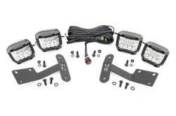 Rough Country 70839 A-Pillar 3" LED Ditch Light Kit-Flood for 14-21 Tundra