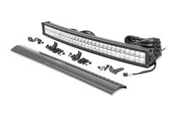 Rough Country 72930D Chrome Series 30" Dual Row LED DRL Light Bar Each