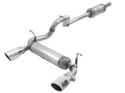 aFe 49-48066-P Rebel 2.5" Cat-Back Exhaust System for 18-26 Wrangler JL 3.6L