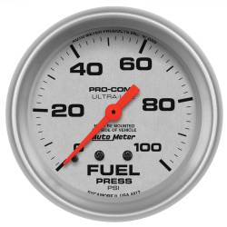 AutoMeter - AutoMeter 4412 Ultra-Lite Mechanical Fuel Pressure Gauge 0-100 PSI 2-5/8" - Image 1