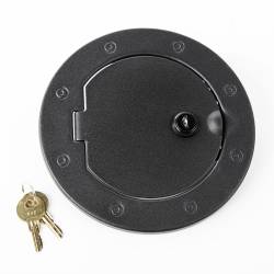 Rugged Ridge - Rugged Ridge Locking Gas Cap Door Black for Wrangler JK 11229.06 - Image 1