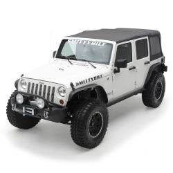 Smittybilt - Smittybilt 76837 XRC Flat Fender Flares Black for 07-18 Jeep Wrangler JK - Image 2