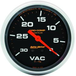AutoMeter - AutoMeter 5484 Pro-Comp Mechanical Vacuum Liquid Filled Gauge 0-30" HG 2-5/8" - Image 1