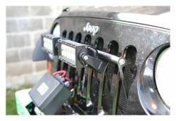 Steinjager - Steinjager Grille Mount Light Bracket w/LEDs-Bare for Wrangler JK J0041414 - Image 1
