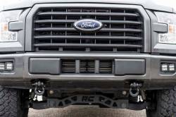 Rough Country Suspension Systems - Rough Country RS150A Front Tow Hook Brackets Black for 09-26 Ford F150 2WD/4WD - Image 6