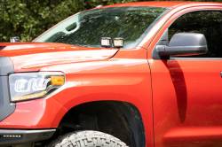 Rough Country Suspension Systems - Rough Country 70837 A-Pillar 2" LED Ditch Light Kit-Spot for 14-21 Toyota Tundra - Image 6