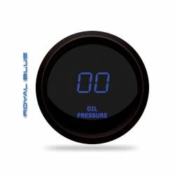 Intellitronix - Intellitronix M9114B LED Oil Pressure Gauge 2-1/16" 0 To 99 Psi Black Blue - Image 1