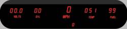 Intellitronix - Intellitronix DP10001R LED Digital Five Gauge Panel Kit Universal Red - Image 1