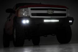 Rough Country Suspension Systems - Rough Country Heavy Duty Black Front Bumper 07-13 Silverado 1500 10769 - Image 4