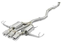 aFe 49-36623-P 3" SS Cat-Back Exhaust w/Tri-Polished Tips for 17-21 Honda 2.0L