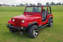 Rough Country Suspension Systems - Rough Country 70510 Lower Windshield Light Mounts Black for Jeep Wrangler YJ - Image 4