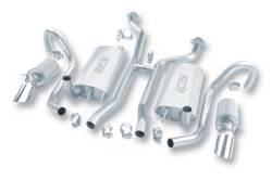 Borla - Borla 14504 Touring Cat-Back Exhaust Single Split Rear Exit 94-96 Impala SS 5.7L - Image 1