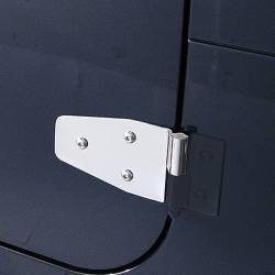 Rugged Ridge - Rugged Ridge 11113.02 Door Hinge Set Stainless Steel for 87-06 Wrangler YJ/TJ - Image 1