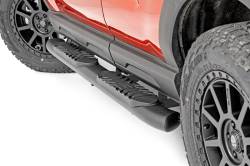 Rough Country Suspension Systems - Rough Country 4.5" Oval Tube Nerf Steps Black 21-25 Ford Bronco Sport 21006 - Image 4