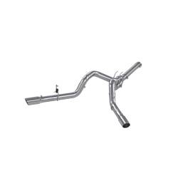 MBRP Exhaust - MBRP S6244AL AL 4" Filter Back Tour Dual Side Exhaust 08-10 Ford F250/350/450 - Image 1