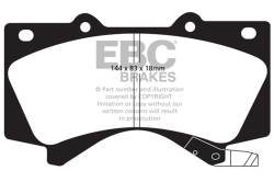 EBC Brakes - EBC Brakes DP61815 6000 Series Greenstuff Truck/SUV Brakes Disc Pads - Image 1