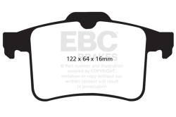 EBC Brakes - EBC Brakes DP32059C Redstuff Ceramic Low Dust Brake Pads - Image 1