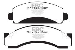 EBC Brakes - EBC Brakes DP41241R Yellowstuff Street & Track Brake Pads - Image 1