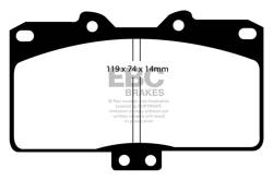 EBC Brakes - EBC Brakes DP31097C Redstuff Ceramic Low Dust Brake Pads for 3000GT Stealth - Image 1