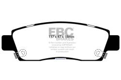 EBC Brakes - EBC Brakes DP61672 6000 Series Greenstuff Truck/SUV Brakes Disc Pads - Image 1