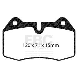 EBC Brakes - EBC Brakes DP51644NDX Bluestuff NDX Full Race Brake Pads for 03-09 350Z/G35 - Image 3