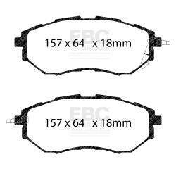 EBC Brakes - EBC Brakes DP51583NDX Bluestuff NDX Full Race Brake Pads - Image 3