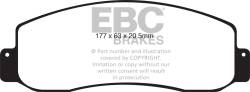 EBC Brakes - EBC Brakes DP41777R Yellowstuff Street & Track Brake Pads - Image 1
