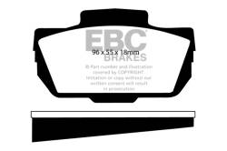 EBC Brakes - EBC Brakes DP2149 Greenstuff 2000 Series Sport Brake Pads for 95 96 Sonett - Image 1