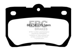 EBC Brakes - EBC Brakes DP41586R Yellowstuff Street & Track Brake Pads - Image 1
