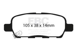 EBC Brakes - EBC Brakes DP31666C Redstuff Ceramic Low Dust Brake Pads - Image 1