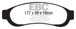 EBC Brakes - EBC Brakes DP41779R Yellowstuff Street & Track Brake Pads - Image 1