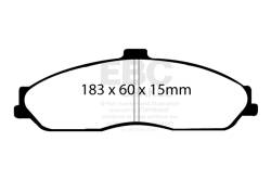 EBC Brakes - EBC Brakes DP31162C Redstuff Ceramic Low Dust Brake Pads for Corvette GTO XLR - Image 1