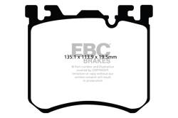 EBC Brakes - EBC Brakes DP32091C Redstuff Ceramic Low Dust Brake Pads for 10-18 X5/X6 - Image 1