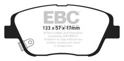 EBC Brakes - EBC Brakes DP21864 Greenstuff 2000 Series Sport Brake Pads for Optima/Sonata - Image 1