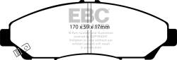 EBC Brakes - EBC Brakes DP61801 6000 Series Greenstuff Truck/SUV Brakes Disc Pads - Image 1
