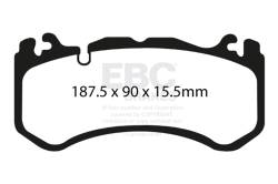 EBC Brakes - EBC Brakes DP41939R Yellowstuff Street & Track Brake Pads - Image 1