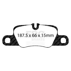 EBC Brakes - EBC Brakes DP51858NDX Bluestuff NDX Full Race Brake Pads for 10-22 Panamera - Image 3