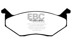 EBC Brakes - EBC Brakes DP4678R Yellowstuff Street & Track Brake Pads - Image 1