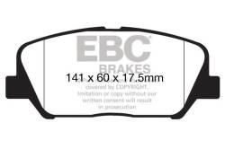 EBC Brakes - EBC Brakes DP42172R Yellowstuff Street & Track Brake Pads - Image 1