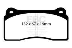 EBC Brakes - EBC Brakes DP41110R Yellowstuff Street & Track Brake Pads - Image 1