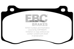 EBC Brakes - EBC Brakes DP41764R Yellowstuff Street & Track Brake Pads - Image 1