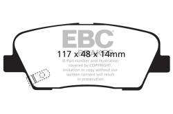 EBC Brakes - EBC Brakes DP31806C Redstuff Ceramic Low Dust Brake Pads - Image 1