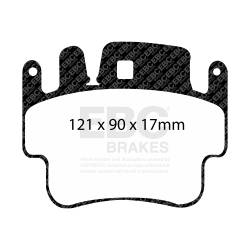 EBC Brakes - EBC Brakes DP51514NDX Bluestuff NDX Full Race Brake Pads for 911 Boxster Cayman - Image 3