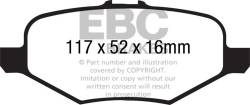 EBC Brakes - EBC Brakes DP61887 6000 Series Greenstuff Truck/SUV Brakes Disc Pads - Image 1