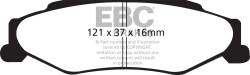 EBC Brakes - EBC Brakes DP31160C Redstuff Ceramic Low Dust Brake Pads for 97-13 Corvette XLR - Image 1