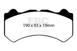 EBC Brakes - EBC Brakes DP41983R Yellowstuff Street & Track Brake Pads for 09-21 GT-R - Image 1