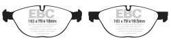 EBC Brakes - EBC Brakes DP41994R Yellowstuff Street & Track Brake Pads for 08-19 X5/X6 - Image 1
