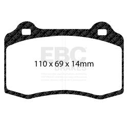 EBC Brakes - EBC Brakes DP51140NDX Bluestuff NDX Full Race Brake Pads - Image 3