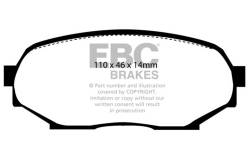 EBC Brakes - EBC Brakes DP4802R Yellowstuff Street & Track Brake Pads - Image 1